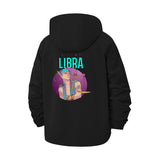 Libra Zodiac Unisex Full-Zip Printed Waterproof Hooded Windbreaker