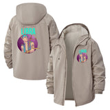 Libra Zodiac Unisex Full-Zip Printed Waterproof Hooded Windbreaker