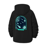 Interstellar Space Unisex Full-Zip Printed Waterproof Hooded Windbreaker