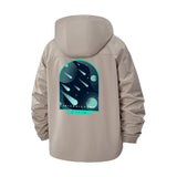Interstellar Space Unisex Full-Zip Printed Waterproof Hooded Windbreaker