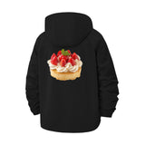 Strawberry Shortcake Unisex Full-Zip Printed Waterproof Hooded Windbreaker