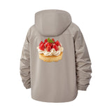 Strawberry Shortcake Unisex Full-Zip Printed Waterproof Hooded Windbreaker