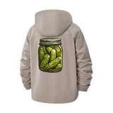Pickle Jar Unisex Full-Zip Printed Waterproof Hooded Windbreaker
