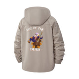 Day of the Dead Unisex Full-Zip Printed Waterproof Hooded Windbreaker