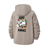 Festive Toilet Paper Unisex Full-Zip Printed Waterproof Hooded Windbreaker