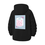 Quirky Toilet Paper Roll Unisex Full-Zip Printed Waterproof Hooded Windbreaker