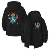 Goddess Kali Motif Unisex Full-Zip Printed Waterproof Hooded Windbreaker
