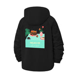 Pancake Breakfast Unisex Full-Zip Printed Waterproof Hooded Windbreaker