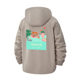 Pancake Breakfast Unisex Full-Zip Printed Waterproof Hooded Windbreaker