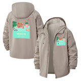 Pancake Breakfast Unisex Full-Zip Printed Waterproof Hooded Windbreaker