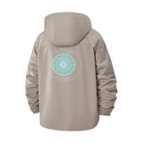 Mandala Graphic Unisex Full-Zip Printed Waterproof Hooded Windbreaker