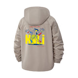 Festival Celebration Unisex Full-Zip Printed Waterproof Hooded Windbreaker