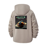 Galaxy Sci-Fi Unisex Full-Zip Printed Waterproof Hooded Windbreaker