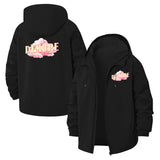 Cloud Typography Unisex Full-Zip Printed Waterproof Hooded Windbreaker