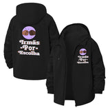 Sisterhood Fist-Bump Unisex Full-Zip Printed Waterproof Hooded Windbreaker