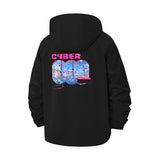 Cyber Pop Unisex Full-Zip Printed Waterproof Hooded Windbreaker