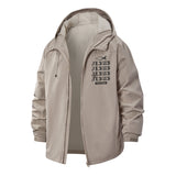 Faith Inspired Unisex Full-Zip Printed Waterproof Hooded Windbreaker