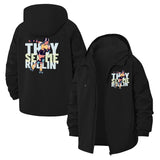 Roller Skating Meme Unisex Full-Zip Printed Waterproof Hooded Windbreaker