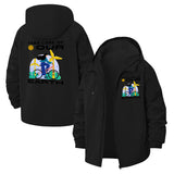 Eco Awareness Unisex Full-Zip Printed Waterproof Hooded Windbreaker