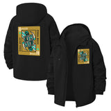 Death Card Tarot Unisex Full-Zip Printed Waterproof Hooded Windbreaker