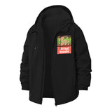 Virtual Sounds Unisex Full-Zip Printed Waterproof Hooded Windbreaker