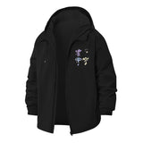 Psychedelic Mushrooms Unisex Full-Zip Printed Waterproof Hooded Windbreaker