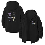 Psychedelic Mushrooms Unisex Full-Zip Printed Waterproof Hooded Windbreaker