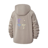 Psychedelic Mushrooms Unisex Full-Zip Printed Waterproof Hooded Windbreaker