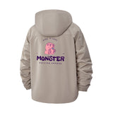 Monster Graphic Unisex Full-Zip Printed Waterproof Hooded Windbreaker