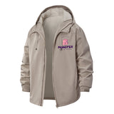 Monster Graphic Unisex Full-Zip Printed Waterproof Hooded Windbreaker