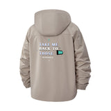 Nostalgic Memories Unisex Full-Zip Printed Waterproof Hooded Windbreaker