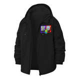 Cartoon Frog Vending Machine Unisex Full-Zip Printed Waterproof Hooded Windbreaker
