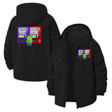 Cartoon Frog Vending Machine Unisex Full-Zip Printed Waterproof Hooded Windbreaker