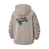 Monster Truck Unisex Full-Zip Printed Waterproof Hooded Windbreaker