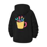 Creative Tools Mug Unisex Full-Zip Printed Waterproof Hooded Windbreaker