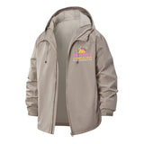 Hi Honey Gorgeous Era Unisex Full-Zip Printed Waterproof Hooded Windbreaker