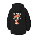 Fox Kindness Unisex Full-Zip Printed Waterproof Hooded Windbreaker