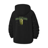 Matcha Magic Unisex Full-Zip Printed Waterproof Hooded Windbreaker