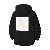 Pastel Heart Be Yourself Unisex Full-Zip Printed Waterproof Hooded Windbreaker