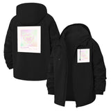 Pastel Heart Be Yourself Unisex Full-Zip Printed Waterproof Hooded Windbreaker