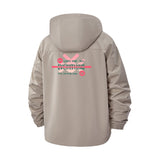 Meme LOL Typographic Unisex Full-Zip Printed Waterproof Hooded Windbreaker