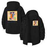 Quarantine Life Unisex Full-Zip Printed Waterproof Hooded Windbreaker