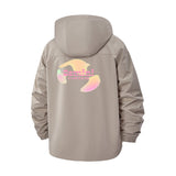 Gemini Zodiac Unisex Full-Zip Printed Waterproof Hooded Windbreaker