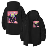 Manga Character Poster Unisex Full-Zip Printed Waterproof Hooded Windbreaker