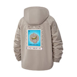 Loteria Card Unisex Full-Zip Printed Waterproof Hooded Windbreaker