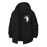 Anime Portrait Unisex Full-Zip Printed Waterproof Hooded Windbreaker