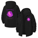 Mother and Child Love Unisex Full-Zip Printed Waterproof Hooded Windbreaker