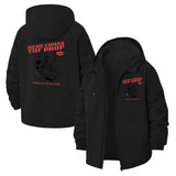 Adrenaline Junkie Unisex Full-Zip Printed Waterproof Hooded Windbreaker