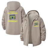 Boombox Thunder Unisex Full-Zip Printed Waterproof Hooded Windbreaker