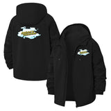 Cloud Typographic Unisex Full-Zip Printed Waterproof Hooded Windbreaker